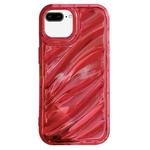 For iPhone 8 Plus / 7 Plus Laser Sequin Waves TPU Phone Case(Red)