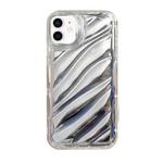 For iPhone 12 Sequin Waves TPU Phone Case(Silver)