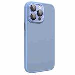 For iPhone 12 Pro All-inclusive TPU Edge Acrylic Back Phone Case with Lens Film(Sierra Blue)