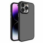 For iPhone 14 Pro Max All-inclusive TPU Edge Acrylic Back Phone Case(Black)