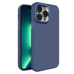 For iPhone 13 Pro Max All-inclusive TPU Edge Acrylic Back Phone Case(Navy Blue)