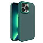 For iPhone 13 Pro Max All-inclusive TPU Edge Acrylic Back Phone Case(Green)