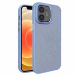 For iPhone 12 All-inclusive TPU Edge Acrylic Back Phone Case(Sierra Blue)