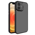 For iPhone 12 All-inclusive TPU Edge Acrylic Back Phone Case(Black)