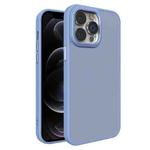 For iPhone 12 Pro Max All-inclusive TPU Edge Acrylic Back Phone Case(Sierra Blue)