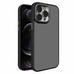 For iPhone 12 Pro Max All-inclusive TPU Edge Acrylic Back Phone Case(Black)