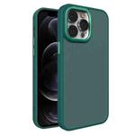 For iPhone 12 Pro All-inclusive TPU Edge Acrylic Back Phone Case(Green)