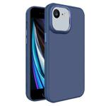 For iPhone SE 2022 /2020 / 7 / 8 All-inclusive TPU Edge Acrylic Back Phone Case(Navy Blue)