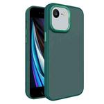 For iPhone SE 2022 /2020 / 7 / 8 All-inclusive TPU Edge Acrylic Back Phone Case(Green)