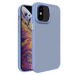 For iPhone X / XS All-inclusive TPU Edge Acrylic Back Phone Case(Sierra Blue)