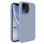 For iPhone XR All-inclusive TPU Edge Acrylic Back Phone Case(Sierra Blue)