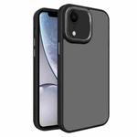 For iPhone XR All-inclusive TPU Edge Acrylic Back Phone Case(Black)