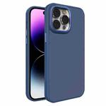 For iPhone 15 Pro All-inclusive TPU Edge Acrylic Back Phone Case(Navy Blue)