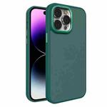 For iPhone 15 All-inclusive TPU Edge Acrylic Back Phone Case(Green)