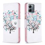 For Motorola Moto G14 4G Colored Drawing Pattern Leather Phone Case(Tree)