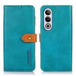 For OnePlus Nord CE4 Global KHAZNEH Dual-color Cowhide Texture Flip Leather Phone Case(Blue)