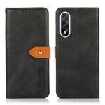 For OnePlus Nord 5 KHAZNEH Dual-color Cowhide Texture Flip Leather Phone Case(Black)