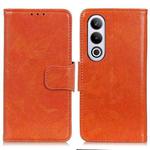 For OnePlus Nord 4E Global Nappa Texture Leather Phone Case(Orange)