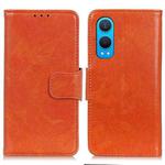 For OnePlus Nord CE4 Lite Nappa Texture Leather Phone Case(Orange)