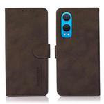 For OnePlus Nord CE4 Lite KHAZNEH Matte Texture Leather Phone Case(Brown)