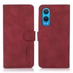 For OnePlus Nord CE4 Lite KHAZNEH Matte Texture Leather Phone Case(Red)