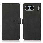 For OnePlus Nord 4 KHAZNEH Matte Texture Leather Phone Case(Black)