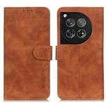 For OnePlus 12 KHAZNEH Retro Texture Leather Phone Case(Brown)