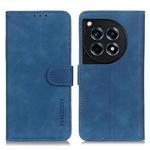 For OnePlus 12R/Ace 3 KHAZNEH Retro Texture Leather Phone Case(Blue)