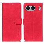 For OnePlus Nord 4 KHAZNEH Retro Texture Leather Phone Case(Red)