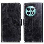 For OnePlus Ace 2 Pro Retro Crazy Horse Texture Leather Phone Case(Black)