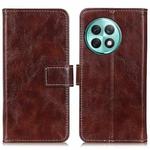For OnePlus Ace 2 Pro Retro Crazy Horse Texture Leather Phone Case(Brown)