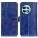 For OnePlus Ace 2 Pro Retro Crazy Horse Texture Leather Phone Case(Blue)