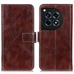 For OnePlus 12R/Ace 3 Retro Crazy Horse Texture Leather Phone Case(Brown)