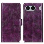 For OnePlus Nord 4 Retro Crazy Horse Texture Leather Phone Case(Purple)