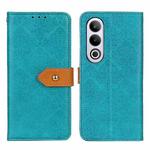 For OnePlus Nord CE4 5G / K12 5G European Floral Embossed Flip Leather Phone Case(Blue)