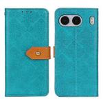 For OnePlus Nord 4 European Floral Embossed Flip Leather Phone Case(Blue)