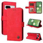 For Google Pixel  7 Skin Feel Life Tree Metal Button Leather Phone Case(Red)
