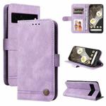 For Google Pixel 7 Pro Skin Feel Life Tree Metal Button Leather Phone Case(Purple)