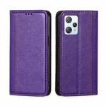 For Blackview A53 / A53 Pro Grid Texture Magnetic Flip Leather Phone Case(Purple)