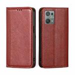 For Blackview Oscal C30 Grid Texture Magnetic Flip Leather Phone Case(Red)