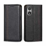 For CUBOT P60 Grid Texture Magnetic Flip Leather Phone Case(Black)