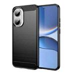 For Redmi Turbo 4 Pro Carbon Fiber Brushed Texture TPU Phone Case(Black)