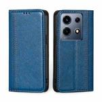 For Infinix Note 30 VIP 5G Grid Texture Magnetic Flip Leather Phone Case(Blue)