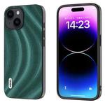 For iPhone 14 Plus ABEEL Galactic Pattern Protective Phone Case(Green)