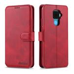 For Huawei Mate 30 Lite / nova 5i Pro AZNS Calf Texture Horizontal Flip Leather Case, with Holder & Card Slots & Wallet & Photo Frame(Red)