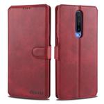For Xiaomi Redmi K30 AZNS Calf Texture Horizontal Flip Leather Case, with Holder & Card Slots & Wallet & Photo Frame(Red)
