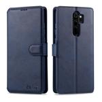 For Xiaomi Redmi Note 8 Pro AZNS Calf Texture Horizontal Flip Leather Case, with Holder & Card Slots & Wallet & Photo Frame(Blue)