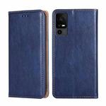 For TCL 40 XE 5G / 40X 5G T601D Gloss Oil Solid Color Magnetic Leather Phone Case(Blue)