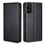 For TCL 50 SE 4G Gloss Oil Solid Color Magnetic Leather Phone Case(Black)