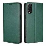 For TCL 505 4G Gloss Oil Solid Color Magnetic Leather Phone Case(Green)